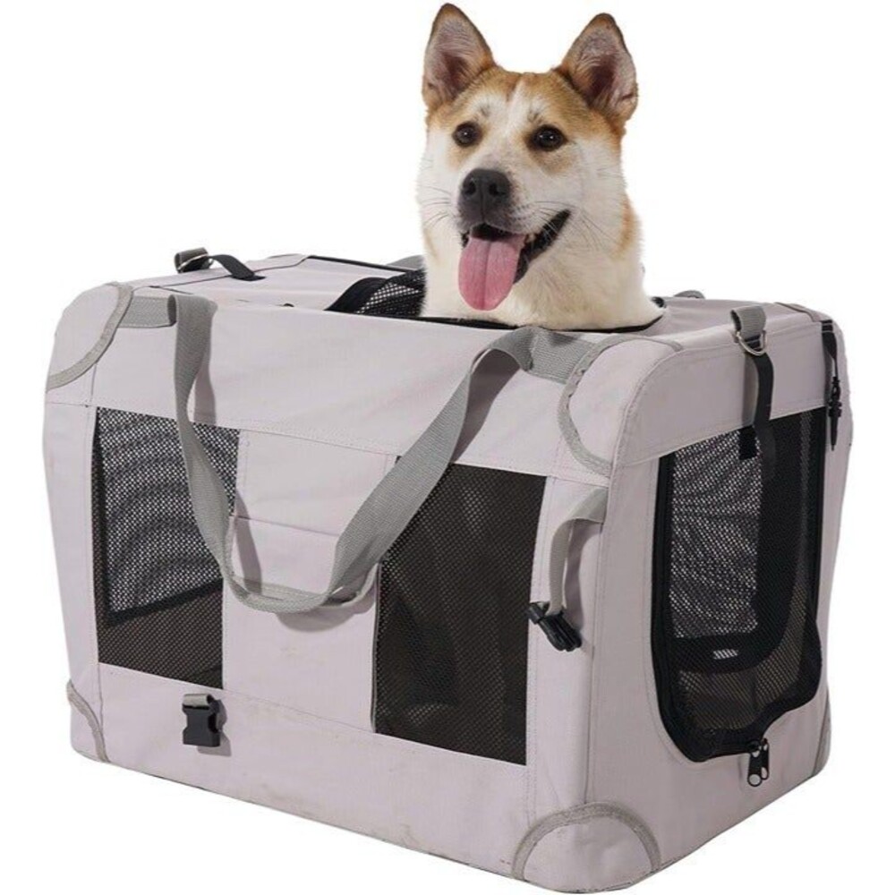 Cat Carrier Dog Crate Pet Carrier Cage Kennel Portable Collapsible with